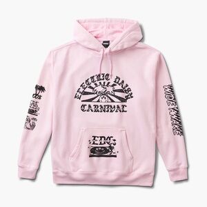 Electric Daisy Carnival EDC pink Insomniac Dancehall Hoodie size M